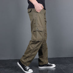 Men's Straight Loose Outdoor Casual Wear-resistant Work Pants
