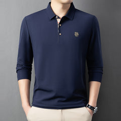 Men's Business Casual Brushed POLO Shirt