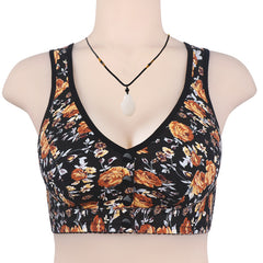 New Printed Front Button Soft Cotton Size Wireless Bra