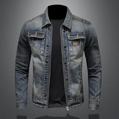 Fashion denim trend retro casual jacket
