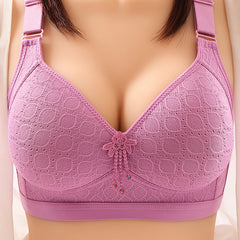 Plus Size No Steel Ring Push Up Breathable Sweat Absorbing Thin Bra