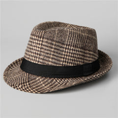 Men's Autumn and Winter Woolen Jazz Hat Gentleman Hat