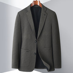 Men's Business Casual Solid Blazer