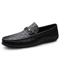 Men's Casual Cowhide Soft Sole Large Size Business Leather Shoes