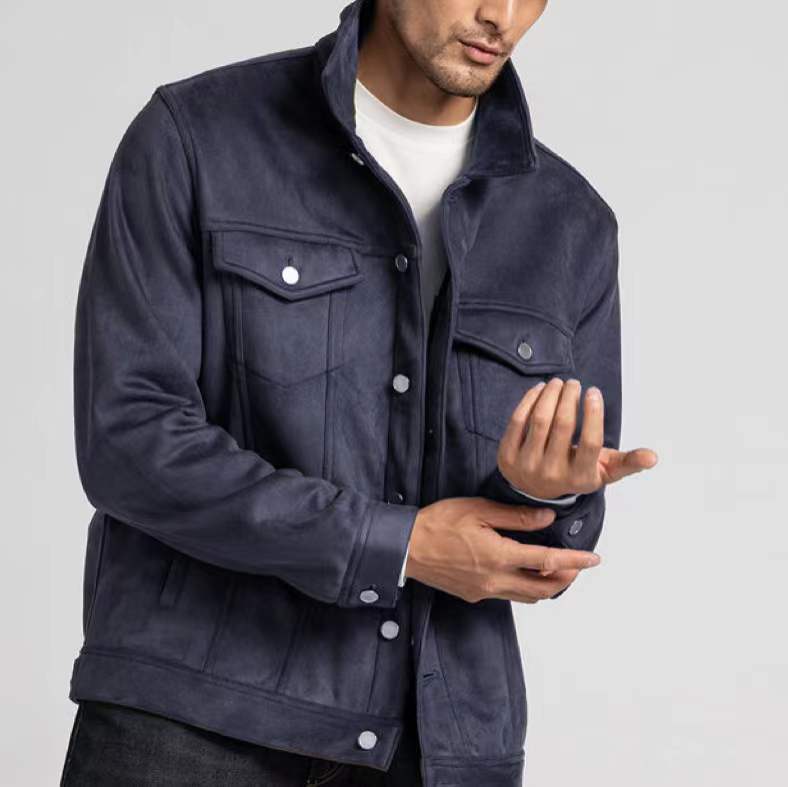 2023 New Suede Versatile Lapel Jacket