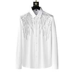 Men's 2023 New Hot Diamond Wing Pattern Shirt