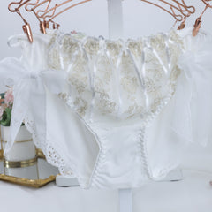 Japanese New Versatile Lace Breathable Embroidered Strappy Cute Briefs