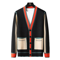 New long sleeve jacquard knitted sweater