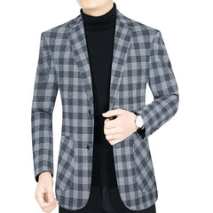 Men's New Fashion Plaid Blazer