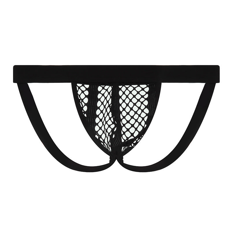 Men's Sexy Hollow Breathable Thong