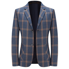 Business plaid non-iron wear-resistant suit jacket