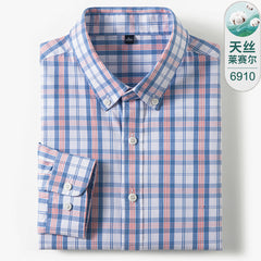Men's High-end Business Casual Cotton Plaid Shirt