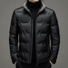 Warm thickened solid color down jacket
