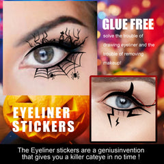 Halloween Makeup Tools Bat Spider Decorative Eyeliner Eyeshadow Sticker