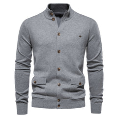 Men's High Quality Business Casual Solid Color Sweater