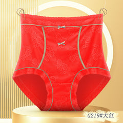 High waist lace plus size women's panties