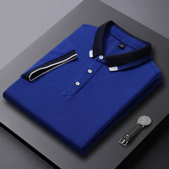 Men's Lapel Cotton Polo Shirt