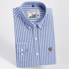 Men's New Fashion Slim Casual Plaid Bottoming Shirt