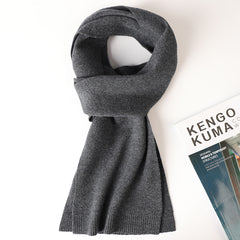 Men's 100% Wool Solid Color Fashion Scarf