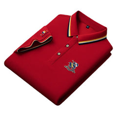 Men's 2024 New Ice Silk Casual Short-sleeved POLO Shirt