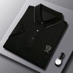 Solid Color Casual Short-sleeved Polo Shirt