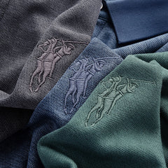 Men's Embroidered Fashion Casual Solid Color Polo Shirt