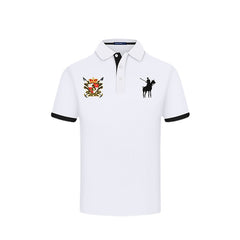 Men's Slim Short Sleeve Lapel Polo Shirt