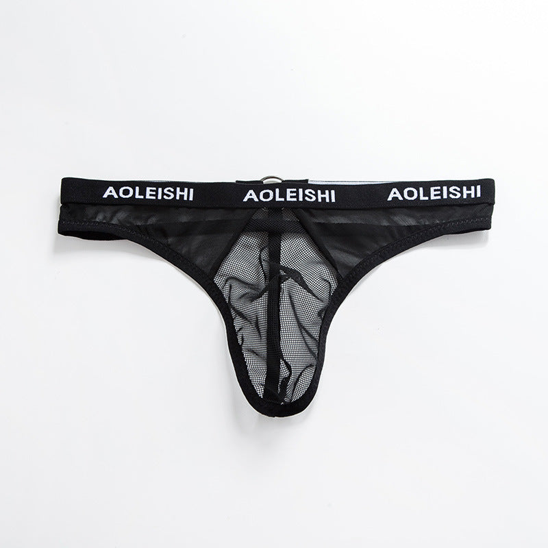 Low-rise Sheer Mesh Thong – exrossy