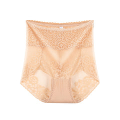 [ 5PCS ] High waist tummy tuck lace briefs