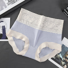 High waist thin lace sexy hip panties