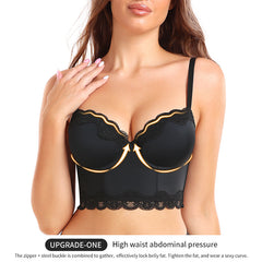 New high-support body-shaping vest-style body-shaping lace back-beautiful large size bra V210699