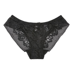 Sexy High-grade Lace Hollow Embroidery Cross Briefs