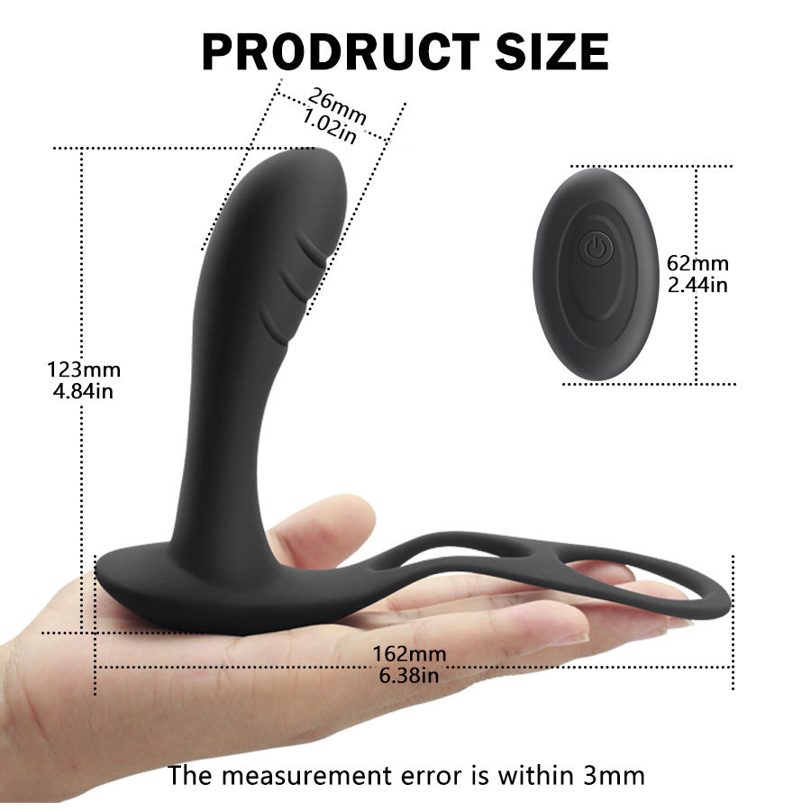 Male Prostate Penis Ring Vibrator Wireless Remote Control Anal Plug