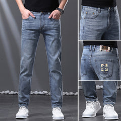 2023 New High-end Slim Straight Stretch Jeans