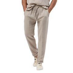 Men's Large Solid Color Loose Straight Casual Pants