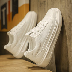 2023 New Leather White Shoes