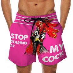 Men's Beach Shorts Fun 3D Printed Swim Trunks
