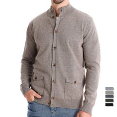 Men's High Quality Business Casual Solid Color Sweater