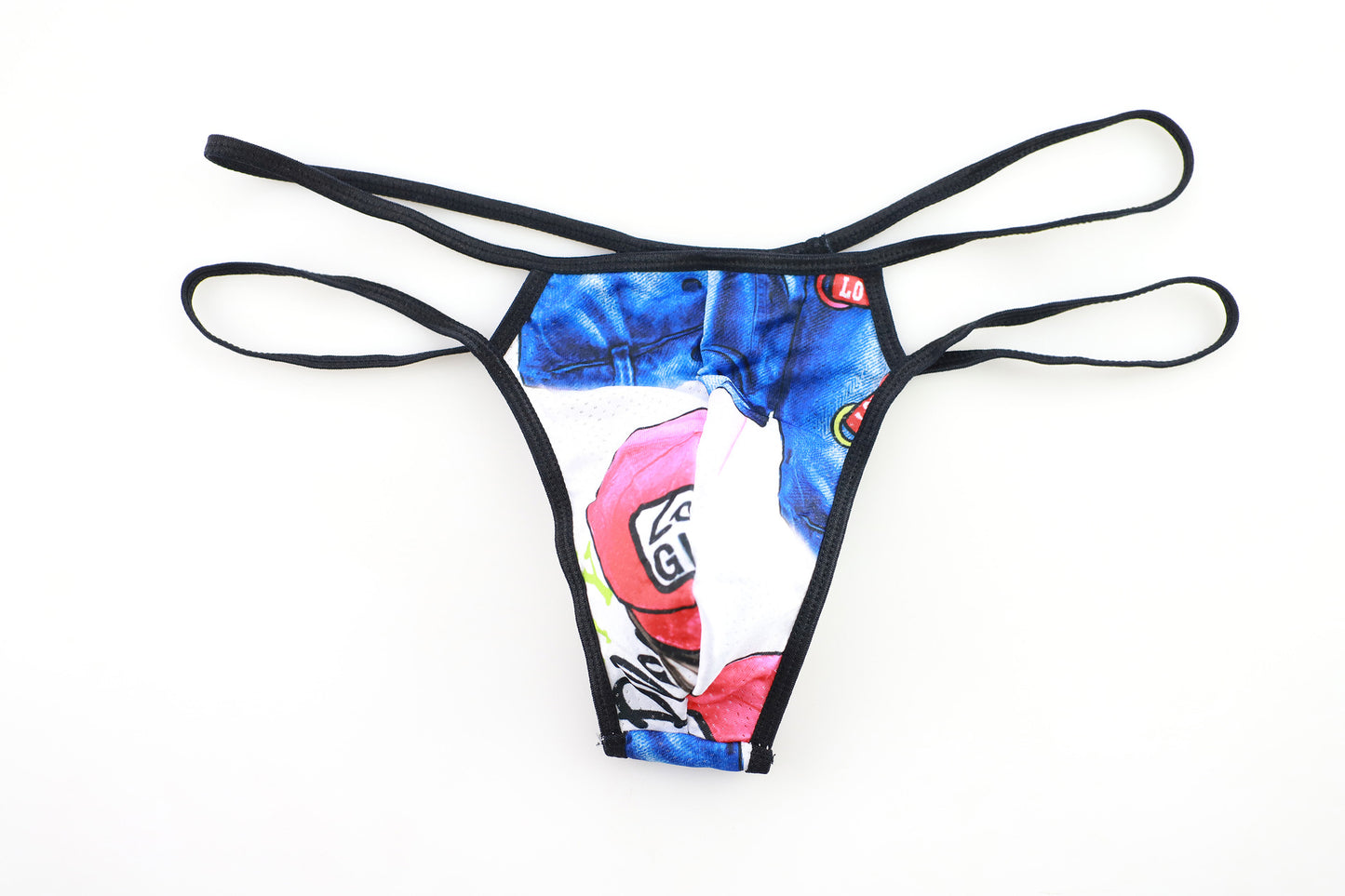 Fashion print sexy thong