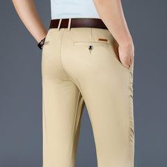 Men's Straight Loose Elastic Business Casual Pants