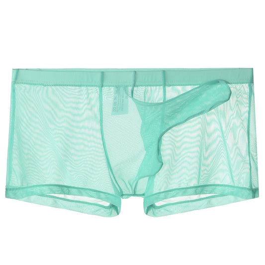 Men's Ultra Thin Mesh Transparent Sexy Trunks