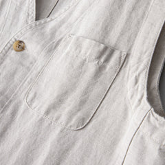 Men's Loose Plus Size Linen Vest
