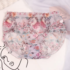 Breathable Mesh Lace Plus Size Briefs