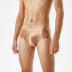 Men's Glossy Silky Transparent High Elastic Briefs