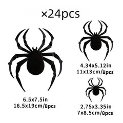 Halloween 3D Bat Spider Sticker