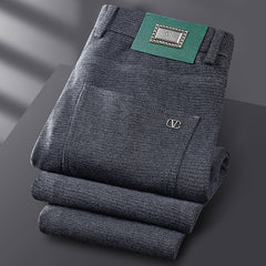 2024 Winter Thick Wool Warm Straight Business Casual Pants