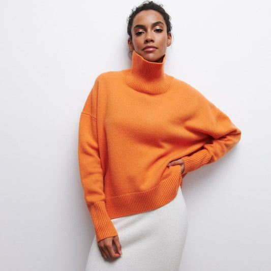 Women's Loose Turtleneck Winter Sweater