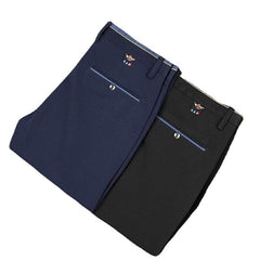 Men's Loose Straight High Elastic Casual Trousers