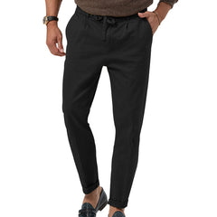 Men's Trendy Business Casual Large Size Straight Solid Color Trousers