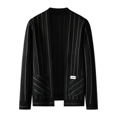 Men's Casual Loose Striped Fashion Knitted Cardigan